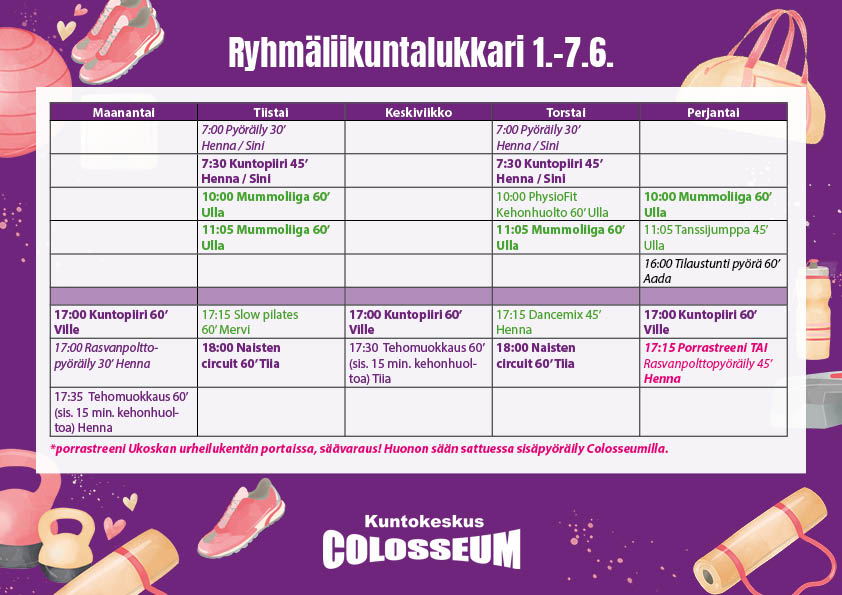 Colosseum kesälukkari 1