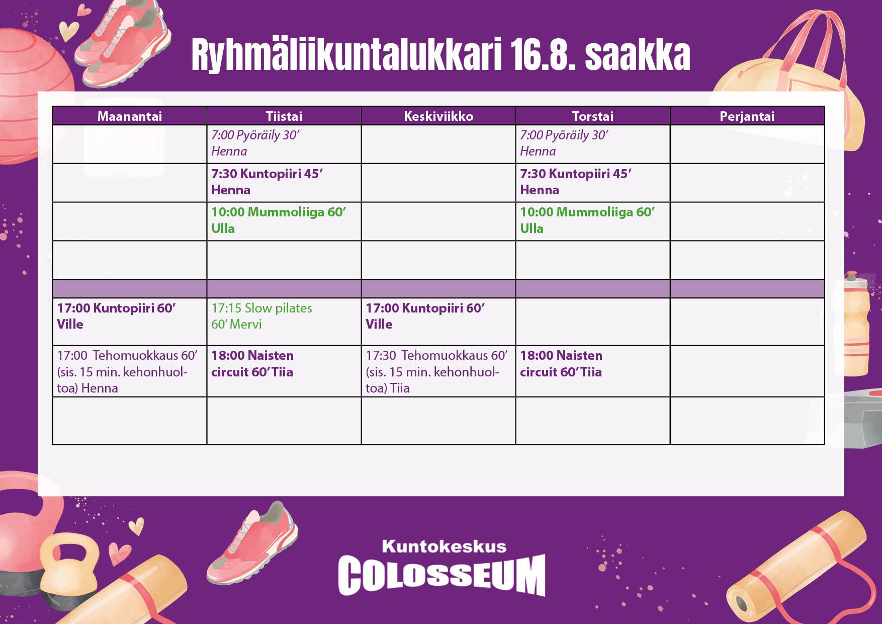 Colosseum lukkari vk 33